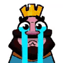 crying clash king Slack emoji
