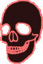 neon skull Slack emoji