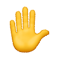 waving hand animated Slack emoji
