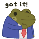 got it corporate frog Slack emoji