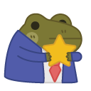 star corporate frog Slack emoji