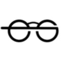 glasses line through Slack emoji
