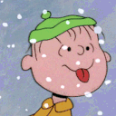 charliebrownxmas linus eatingsnowflakes Slack emoji