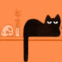 blackcat shelf Slack emoji