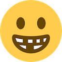 grin missing teeth Slack emoji