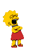 laughing lisa simpson Slack emoji