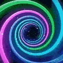 neon spiral Slack emoji