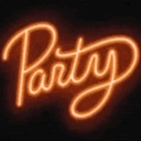 party neon Slack emoji