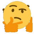 thinking face rotating Slack emoji