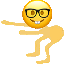 nerd face shake Slack emoji