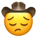 sad cowboy Slack emoji