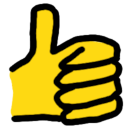 janky thumbs up Slack emoji