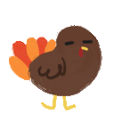 little bouncing turkey Slack emoji