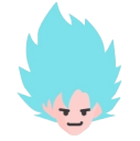 goku super saiyan god Slack emoji