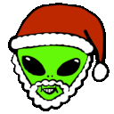 alien santa Slack emoji