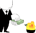 burning cash Slack emoji
