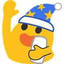 goodnight blob Slack emoji