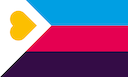 pride polyamory tricolor Slack emoji