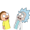 rick and morty high five Slack emoji