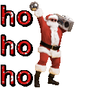 santa boombox Slack emoji