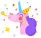unicorn celebrate Slack emoji