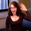 tina fey self high five Slack emoji