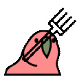 pitchfork parrot Slack emoji