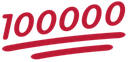 hundred thousand redq Slack emoji