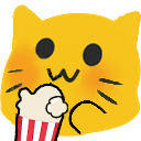 meow popcorn Slack emoji