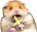 scared cross hamster Slack emoji