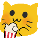 meow popcorn Slack emoji
