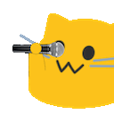 meow mic drop Slack emoji