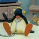 pingu flappy headphones Slack emoji