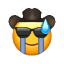 cowboy cool cry much panic Slack emoji