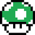 mario mushroom green Slack emoji