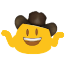 cowboy blob shrug Slack emoji