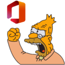 old man yells at office365 Slack emoji