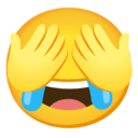 cry laugh cover eyes Slack emoji