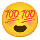 100 eyes smile Slack emoji