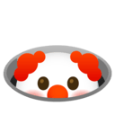 hiding in hole clown Slack emoji