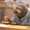 sloth zootopia stamp Slack emoji