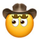 cowboy eyes cowboy Slack emoji