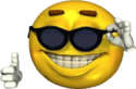 sunglasses smile Slack emoji
