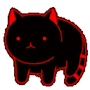 neon cat spin Slack emoji