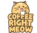 coffee right meow Slack emoji