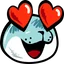 heart eyes seal Slack emoji