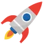 radical rocket Slack emoji