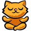 yoga cat Slack emoji