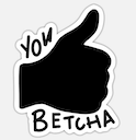 you betcha sticker Slack emoji