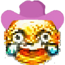 crunchy pink cowboy Slack emoji